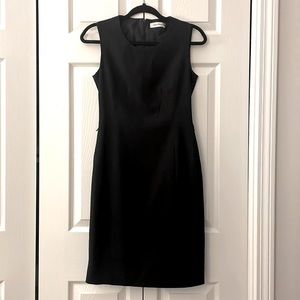Calvin Klein black sleeveless sheath dress size 0